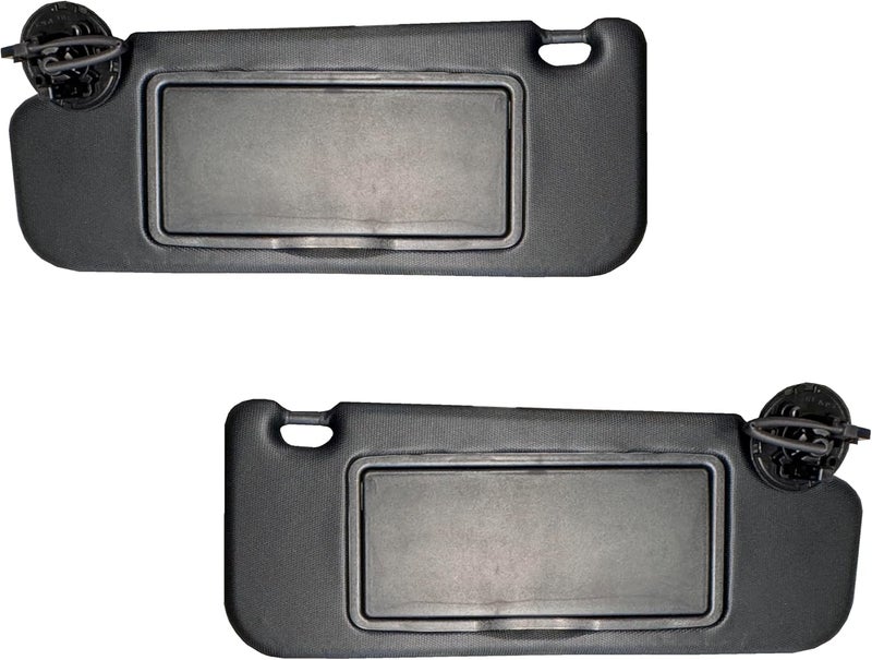 2M PLASTIC Sun Visor Fits for Chevy Cruze 2017 2018 Pair Set Left + Right Black 2MPLASTIC (Black + Light) - Image 1